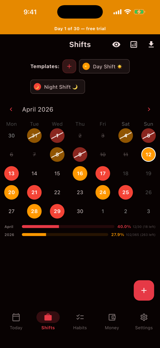 Settings — Dark Mode